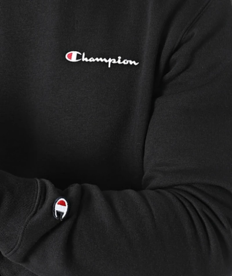 Crewneck Sweatshirt Champion Μαύρο 219209