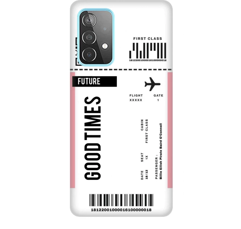 thiki-mania X Glossy ticket Custom Silicone case White