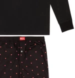 DIESEL UMKIT-JUSTIN-DERIK PYJAMA SET MEN DIESEL ΜΑΥΡΟ (A07125-0KGAD-900)
