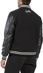 GABBA TREVAR SEC COLLEGE BOMBER JACKET MEN GABBA ΕΚΡΟΥ- ΜΑΥΡΟ (10734-9999)