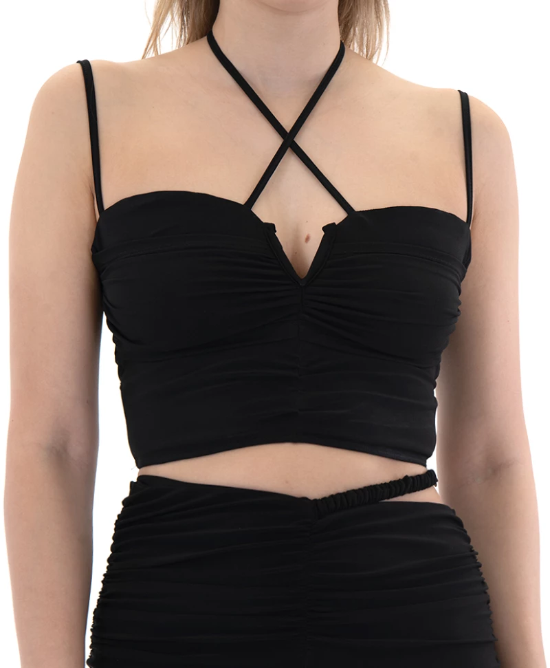 ZOYA SPAGHETTI STRAP BUSTIER WOMEN ZOYA ΜΑΥΡΟ (145-608-333-BLACK)