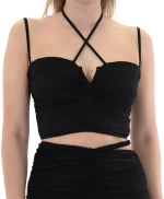 ZOYA SPAGHETTI STRAP BUSTIER WOMEN ZOYA ΜΑΥΡΟ (145-608-333-BLACK)