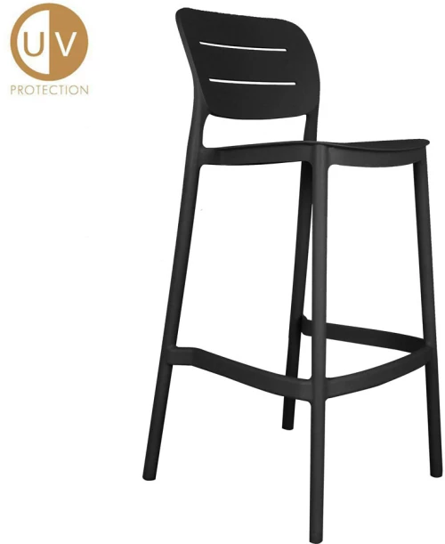 ZURICH ΣΚΑΜΠΟ BAR ΜΑΥΡΟ 50x48.5x103.5