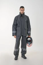 Anorak Αδιάβροχο Κοστούμι Street® R-II long- Μαύρο