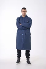 Anorak Αδιάβροχη Καπαρντίνα Strutter® flex x-long - Μπλέ