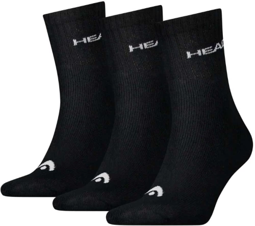 ΚΑΛΤΣΕΣ HEAD SHORT CREW 3Pack UNISEX (701213457-200) Black H7200035