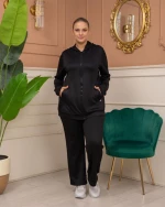 REBECCA γυναίκεια φούτερ ζακέτα με κουκούλα bigsize 2% ελασταν, 98% βαμβάκι