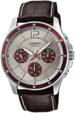 Ανδρικό  ρολόι χειρός  με δερμάτινο λουράκι  Casio MTP-1374L-7A1VDF
