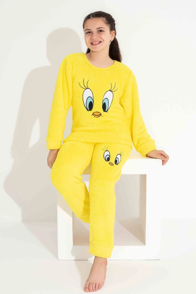 Παιδική Πιτζάμα Fleece R2718 - ΚΙΤΡΙΝΟ