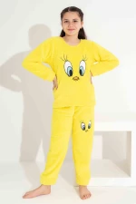 Παιδική Πιτζάμα Fleece R2718 - ΚΙΤΡΙΝΟ
