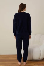 Πιτζάμα Γυναικεία Homewear Not Today W01017 - ΜΠΛΕ ΣΚΟΥΡΟ