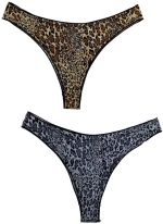 Κιλοτάκια Μπραζίλ 2Pack Animal Print G0528 - ΛΕΟΠΑΡ