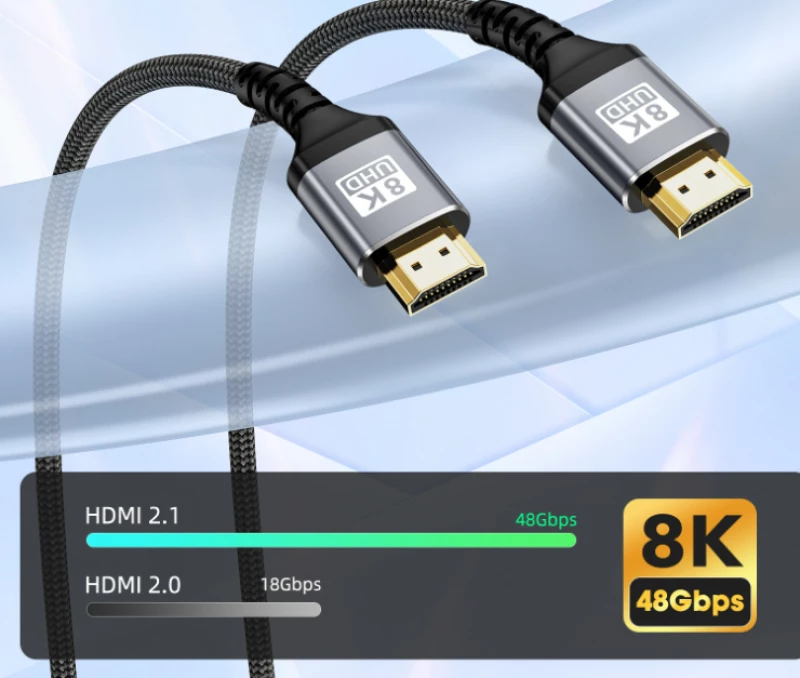 Naxius Cable HDMI_HDMI 8K 60Hz_4K 120Hz 3m v2.1 48Gbps Naxius