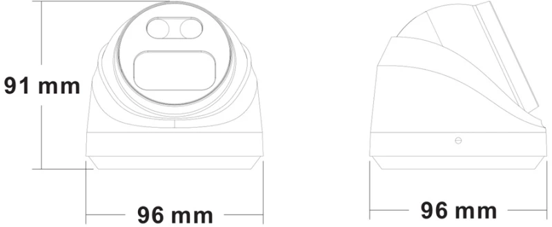 LONGSE IP κάμερα CMSBKL5RC-28PM με μικρόφωνο  5MP  2.8mm  αδιάβροχη IP67  PoE