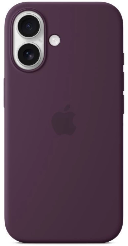 Apple iPhone 16 Plus Silicone Case with MagSafe Plum