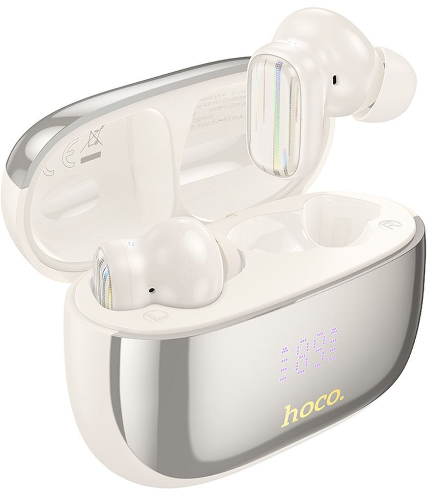 Hoco Wireless Bluetooth Headset TWS ANC + ENC EQ20 Milky White