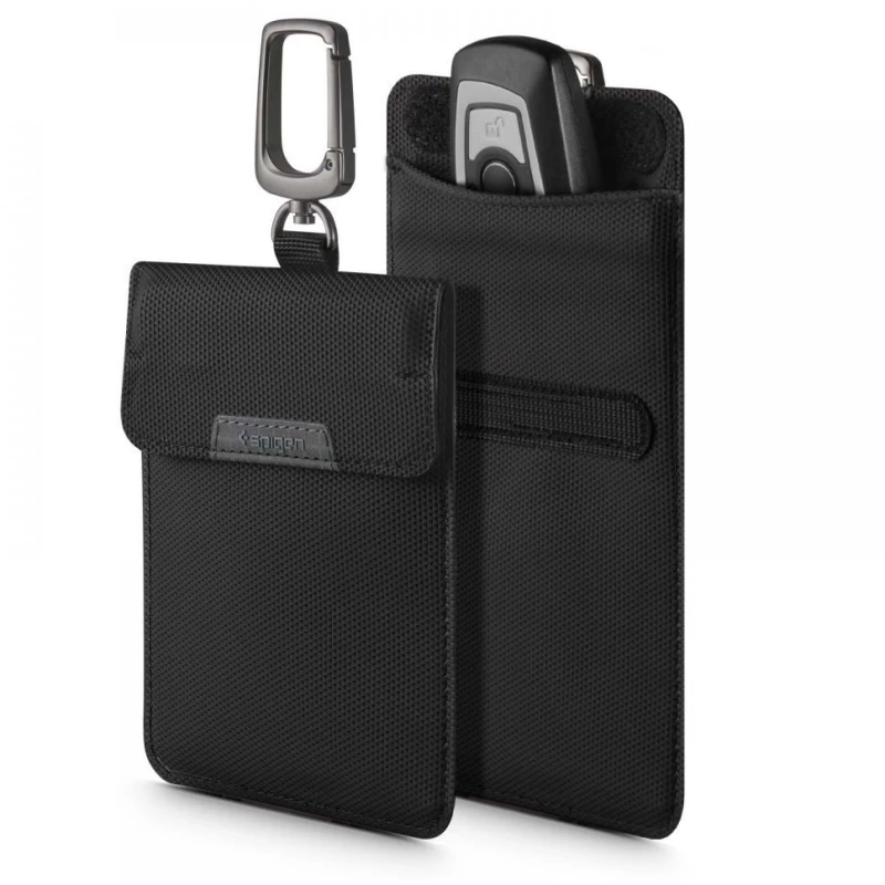 SPIGEN POUCH KEYLESS RFID SIGNAL BLOCKER BLACK (AFA03754)
