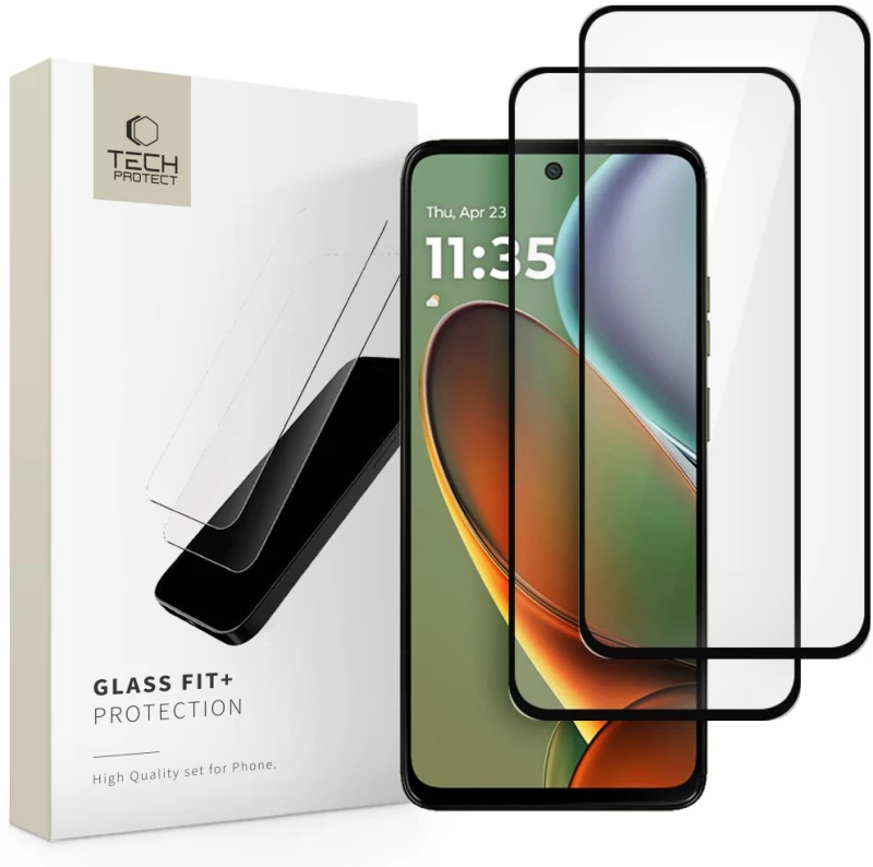 TECH-PROTECT GLASS FIT+ 2-PACK MOTOROLA MOTO G15 / G15 POWER / G05 / E15 BLACK