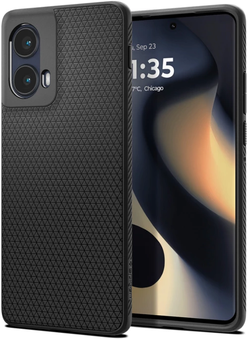 Spigen Liquid Air Matte Black-Motorola Edge 2024 (ACS08685)