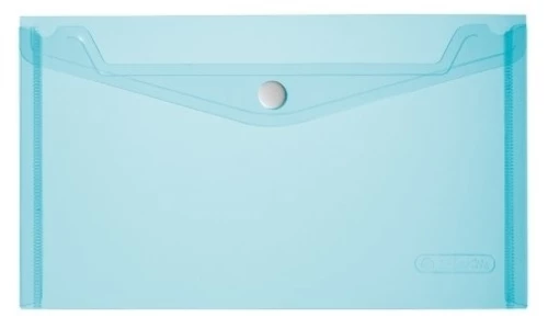 Herlitz φάκελος διαφανής με κουμπί 22.5 x 13 cm  μπλε 10917557