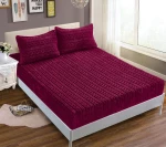 Σεντόνι fleece braid (100cm x 200cm ) μπορντώ - -