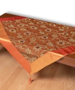 Τούλινο τραπεζοκαρέ 7180 (130cm x 130cm) πορτοκαλί - -