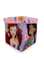 Κουτί-Σκαμπό Disney Home Princess 08 30X30X30 Coral 100% Polyester - -