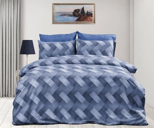 Σετ Σεντόνια King Size (240x270) Αλκμήνη 454 Blue DimCol