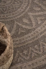 Χαλί 4Season Ψάθα Στρογγυλό 200x200 Avanos 8871 BLACK Royal Carpet