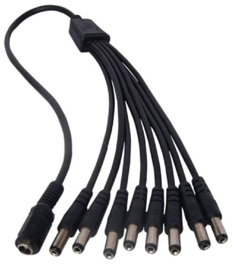 EZ-DCSP8, 1xDC Θηλυκό σε 8xDC Αρσενικό καλώδιο 5.5*2.1mm 40cm