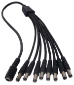EZ-DCSP8, 1xDC Θηλυκό σε 8xDC Αρσενικό καλώδιο 5.5*2.1mm 40cm