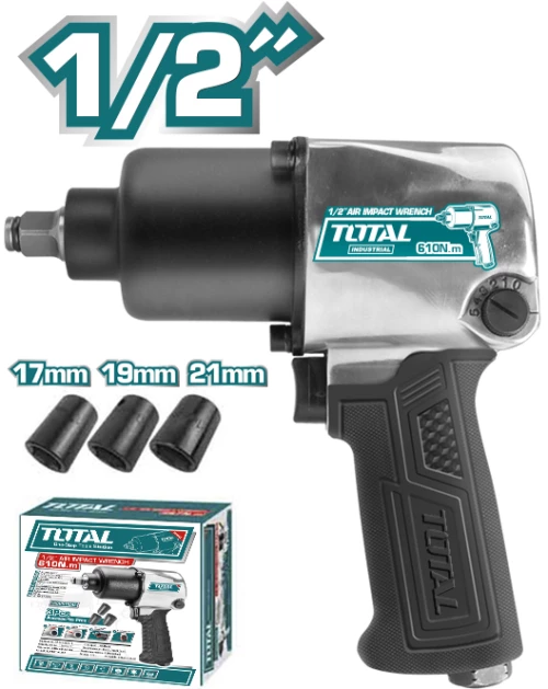 TOTAL ΑΕΡΟΚΛΕΙΔΟ 1/2" - 610Nm (TAT40122)