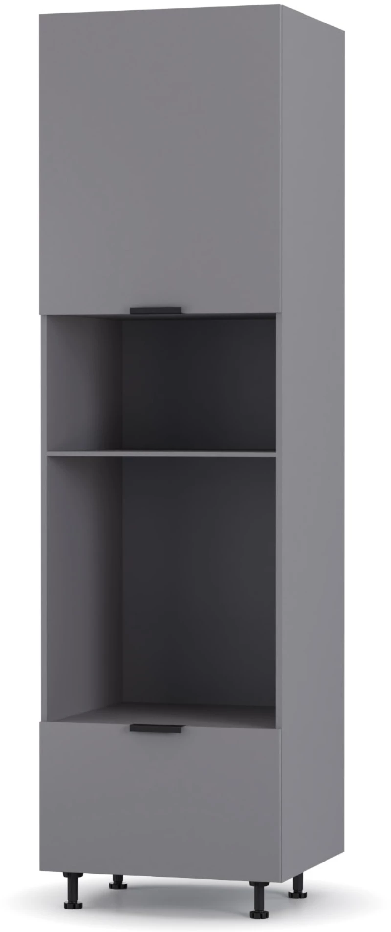 Craft Στήλη Κουζίνας Γραφίτη 60x57x214cm HL2144C01