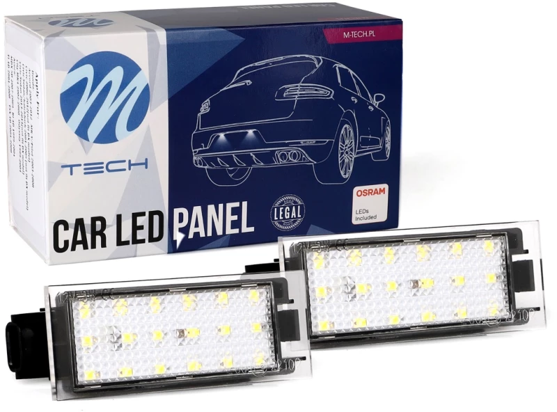 M-tech ΦΩΤΑ ΠΙΝΑΚΙΔΑΣ LED RENAULT MTECH - 2 ΤΜΧ. CLP121/MT