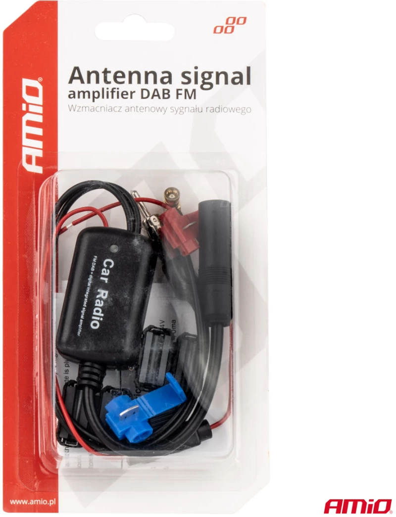 AMIO ΕΝΙΣΧΥΤΗΣ ΣΗΜΑΤΟΣ ΚΕΡΑΙΑΣ 12V - DAB/FM AMIO - 1 τεμ. 04134/AM