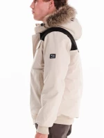 EMERSON Ανδρικό μπουφάν bomber πούπουλο 242.EM10.66 ECRU/BLACK