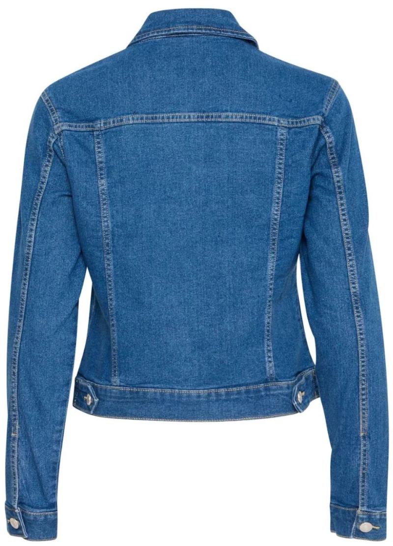 FRANSA Γυναικείο μπλε τζιν μπουφάν 20615240-200988 Mid Blue denim