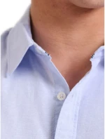 FUNKY BUDDHA Ανδρικό γαλάζιο πουκάμισο FBM011-009-05  SKY BLUE MEL