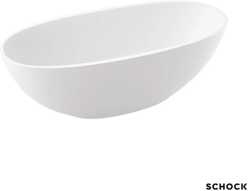 Schock Vista Mineralicast Μπανιέρα Ελεύθερης Τοποθέτησης 160x70εκ 185Lt White Matt