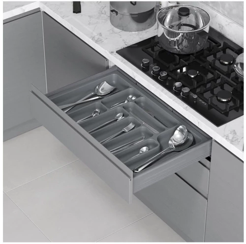 Starax Πλαστική Κουταλοθήκη S-22 Γκρι Κ1100