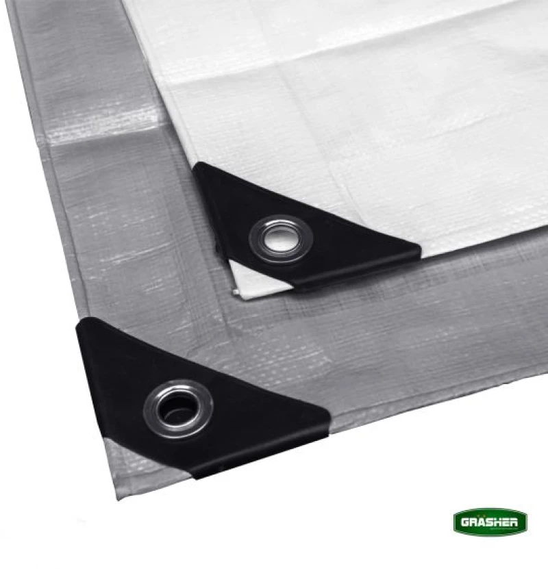 Αδιάβροχος Μουσαμάς - Τέντα 5x10m 120gr/m² GRASHER Με Κρίκους