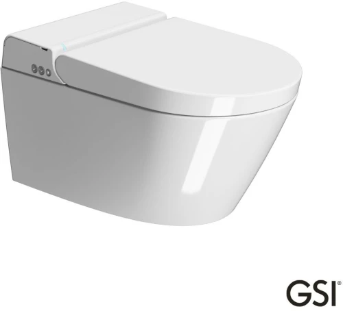 GSI Pura 59 Swirlflush Λεκάνη Κρεμαστή με Ενσωματωμένο Ηλεκτρονικό Κάλυμμα Μπιντέ White