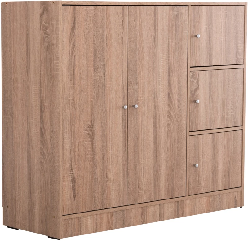 483340 ΝΤΟΥΛΑΠΙ ΜΕ 4 ΑΠΟΘ.ΧΩΡΟΥΣ MATIN HM2480.02 SONAMA OAK ΜΕΛΑΜΙΝΗ 117X39,5X99,5ΥΕΚ