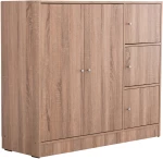 483340 ΝΤΟΥΛΑΠΙ ΜΕ 4 ΑΠΟΘ.ΧΩΡΟΥΣ MATIN HM2480.02 SONAMA OAK ΜΕΛΑΜΙΝΗ 117X39,5X99,5ΥΕΚ