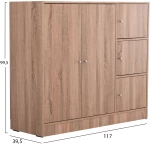 483340 ΝΤΟΥΛΑΠΙ ΜΕ 4 ΑΠΟΘ.ΧΩΡΟΥΣ MATIN HM2480.02 SONAMA OAK ΜΕΛΑΜΙΝΗ 117X39,5X99,5ΥΕΚ