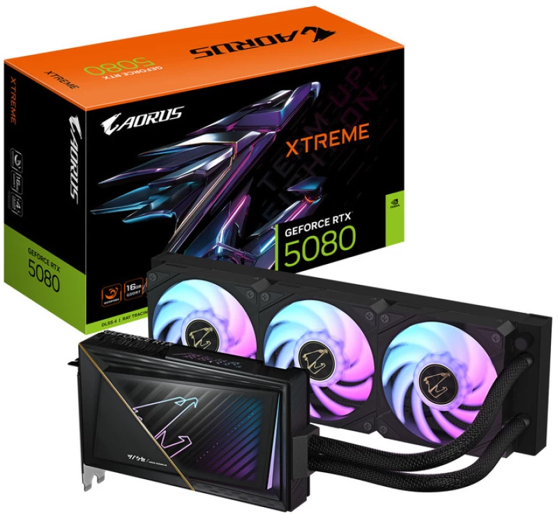 GIGABYTE VGA GV-N5080AORUSX W-16GD, 16GB , GDDR7