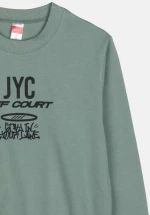 Μπλούζα εποχιακή αγόρι "Jyc off court" μέντα