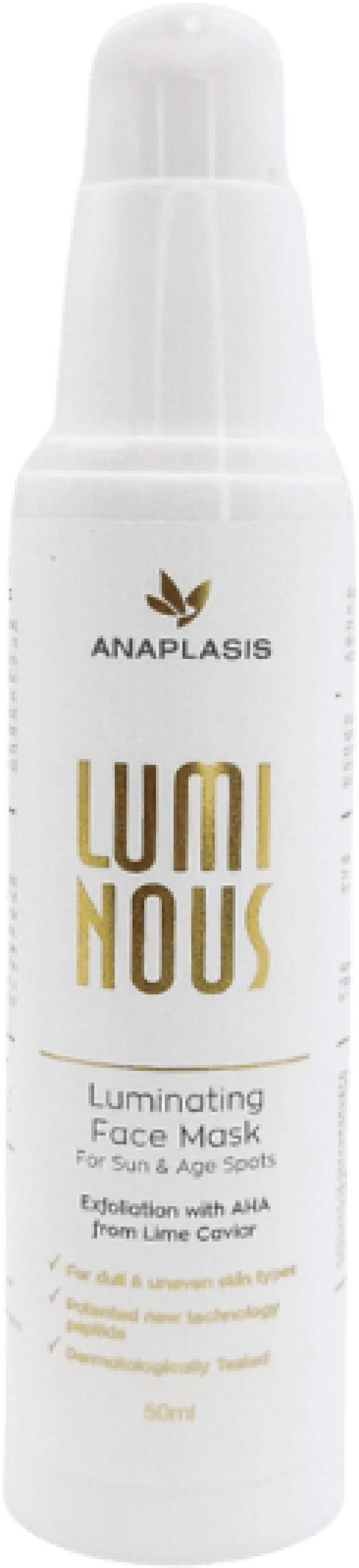 Anaplasis | Luminous Whitening Mask Μάσκα Λάμψης & Λεύκανσης Προσώπου | 50ml