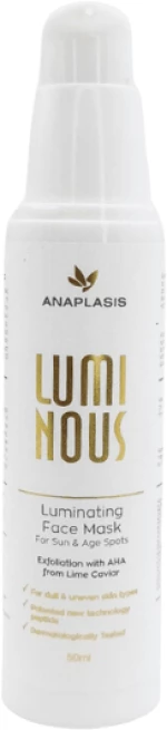 Anaplasis | Luminous Whitening Mask Μάσκα Λάμψης & Λεύκανσης Προσώπου | 50ml