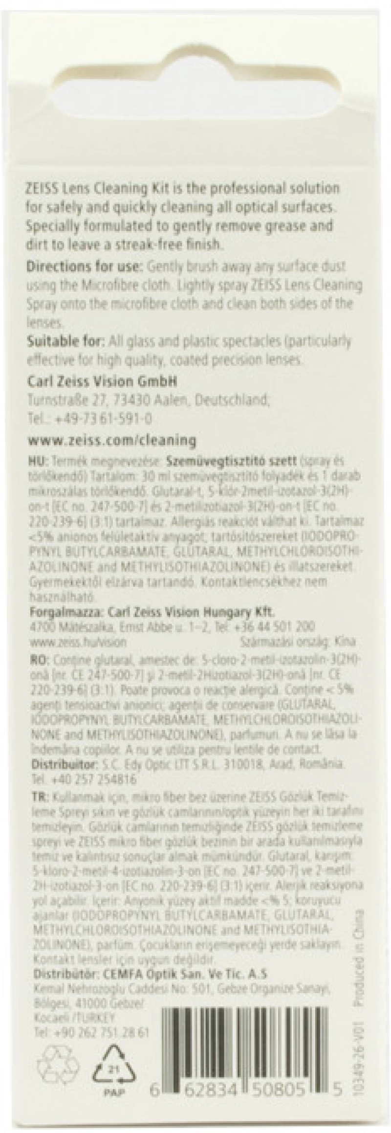 ZEISS CLEANING SPRAY LENS 30ml